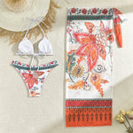 Sarong Three-pieces Bikini set